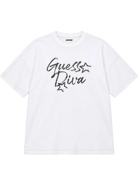 Guess Γυναικείο T-Shirt V6YI07K4688-G011 Λευκό