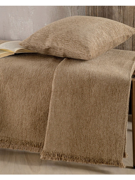 Ριχτάρι Πολυθρόνας Living Room Anatolia D.Beige Jacquard Chenille Rythmos (160x180) 1Τεμ