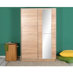 Wardrobe Swd-512-Sn-2 Sonomo Melamine Coated Particle Board 120x52x182 cm