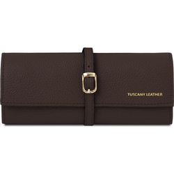 Soft leather jewellery case - Σοκολατί