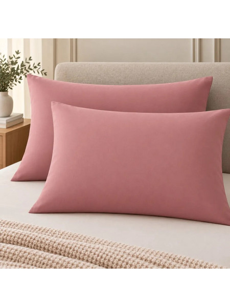 Μαξιλαροθήκες 2 τεμ (52x72) Dusty Rose Astron Italy - 0.52x0.72
