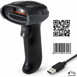 Qoltec Scanner Χειρός με Δυνατότητα Ανάγνωσης 1D Barcodes