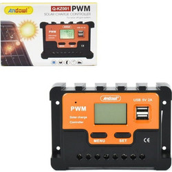Andowl Q-KZ001 Ρυθμιστής Φόρτισης PWM 12V/24V 15A - Solar charge controller-075504-197153