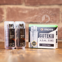 GoTek V2 Pro Pod Cartridge 4.5ML (2τμχ ) Ωμική Αντιστ. 0.8ohm 4.5ml Default Title
