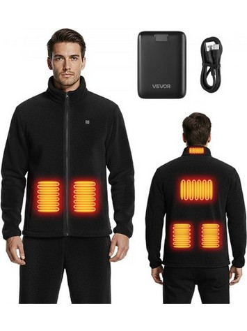 VEVOR Heated Fleece Jacket for Men Woman