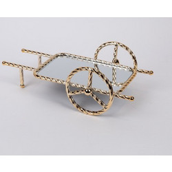 ΔΙΣΚΟΣ ΜΕΤΑΛΛΙΚΟΣ ΜΕ ΚΑΘΡΕΦΤΗ ΧΡΥΣΟ 37x20x12cm Eurolamp 819-00271