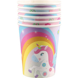 Χάρτινα Ποτήρια Πάρτι Unicorn Σετ 6 Τεμαχίων 708172 (0029085)