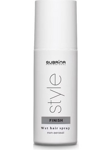 Subrina Professional, Style Finish Wet, Σπρέι μαλλιών, Για στήριξη και ευελιξία, Ακραία συγκράτηση, 150 ml