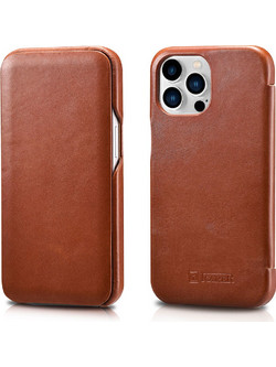 iCarer Curved Edge Vintage Leather Brown (iPhone 8/7)