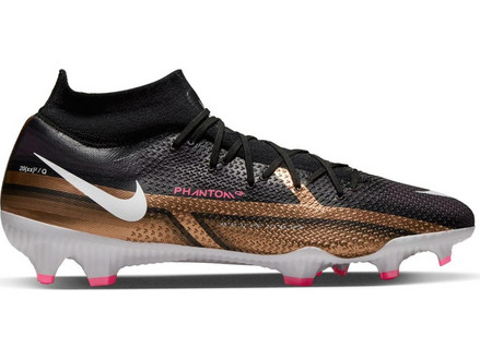 Nike Phantom Gt2 Pro DF FG DR5958-810 Ποδοσφαιρικά Παπούτσια με Τάπες και Καλτσάκι Μαύρα Χρυσά