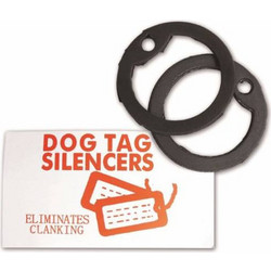 Mil-Tec US Dog Tag Silencer - Black