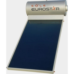 Sole Eurostar Ηλιακός Θερμοσίφωνας 120lt 2m² Inox Τριπλής Ενέργειας