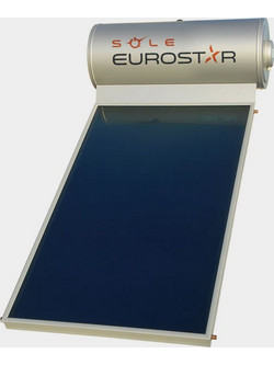Sole Eurostar Ηλιακός Θερμοσίφωνας 120lt 2m² Inox Τριπλής Ενέργειας