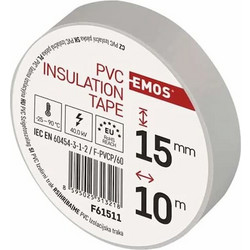 EMOS Insulation tape 10m/ 0.13x15mm white