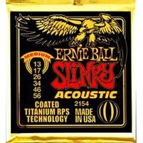 Ernie Ball 2154 Slinky Σετ 6 Χορδές Ακουστικής Κιθάρας Bronze 13-56" Medium Tension