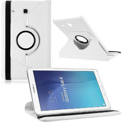 Δερμάτινη Θήκη Περιστρεφόμενη για το Samsung Galaxy Tab E 9.6 (T560) Λευκή (OEM)