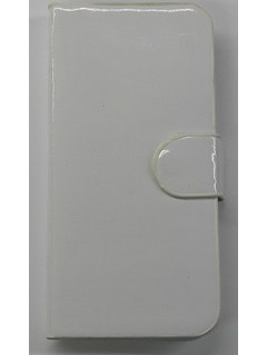 iPhone 5/5s -Δερμάτινη Θήκη Πορτοφόλι Glossy Λευκό (OEM)