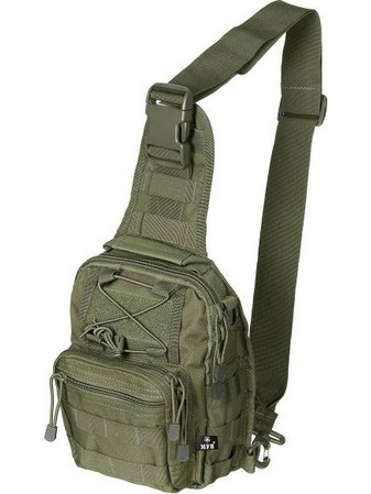MFH Tactical Shoulder Molle Ανδρική Τσάντα Στήθους Πράσινη