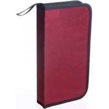 QPAQ CD1-0055 ΘΗΚΗ ΥΦΑΣΜΑΤΙΝΗ ΚΟΚΚΙΝΗ 48 CD/DVD CASE RED
