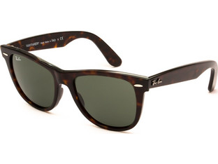 Ray-Ban RB2140 902/54 Ανδρικά Γυαλιά Ηλίου Τετράγωνα Κοκάλινα Καφέ με Πράσινο Polarized Φακό