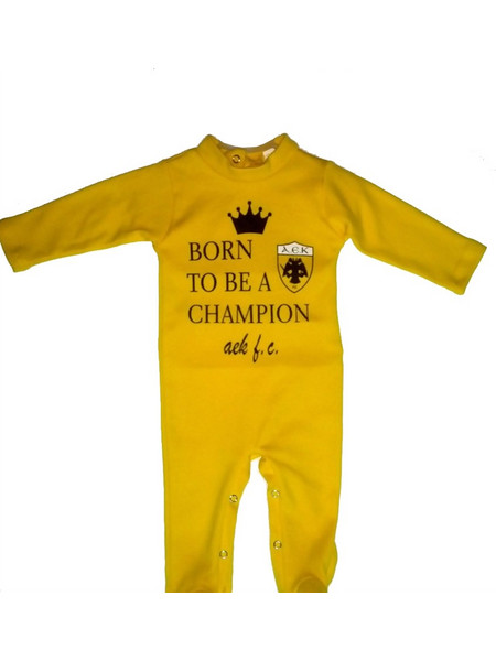 Φορμάκι 100% βαμβακερό ΑΕΚ BE A CHAMPION - 5093178, μακρυ μανικι