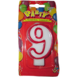 Happy House Κερί Γενεθλίων Ν.9