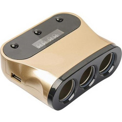 Φορτιστής Αυτοκινήτου με 3 Υποδοχές & 2 Θύρες USB OEM NB-A1