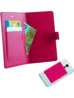 VOLTE-TEL LEATHER LINE BOOK 3M ΘΗΚΗ UNIVERSAL 5.7in-6.3in MAGNET PINK VOLTE-TEL