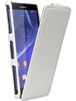 Δερμάτινη Θήκη Sony Xperia Z3 Compact - Λευκή
