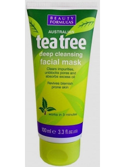 Beauty Formulas Tea Tree Κρεμώδης Μάσκα Προσώπου με Άργιλο 100ml