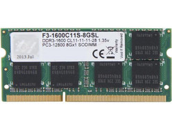 G.Skill Standard 8GB (1X8GB) DDR3 RAM 1600MHz SoDimm