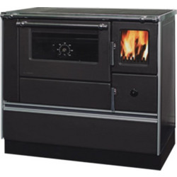 Alfa Plam 90 Dominant Anthracite Ατσάλινη Ξυλόσομπα με Φούρνο 8kW