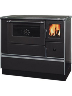 Alfa Plam 90 Dominant Anthracite Ατσάλινη Ξυλόσομπα με Φούρνο 8kW
