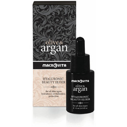 Macrovita Olive & Argan Beauty Elixir Hyaluronic Αντιγηραντικό Λάδι Προσώπου για Ανάπλαση με Υαλουρονικό & Argan 15ml