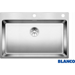 Blanco Andano 700-IF/A Ένθετος Νεροχύτης Inox Σατινέ 74x50cm