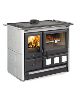 La Nordica Rosa XXL 5.0 Maiolica White Infinity Μαντεμένια Ξυλόσομπα με Φούρνο 8.5kW