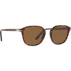 Persol PO3186S 24/57 Ανδρικά Γυαλιά Ηλίου Τετράγωνα Κοκάλινα Ταρταρούγα με Καφέ Polarized Φακό