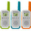 Motorola Talkabout T42 Triple Pack White Orange Blue Green