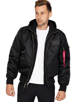 Alpha Industries MA-1 D-Tec F Ανδρικό Μπουφάν Χειμωνιάτικο Bomber Μαύρο 183110-515