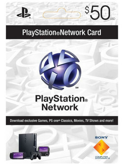 Sony PlayStation Network PS3 50€ Live Card