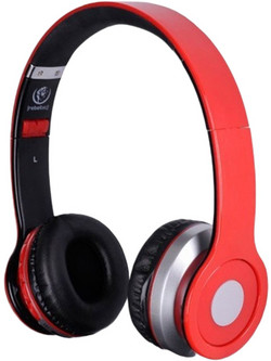 Rebeltec Crystal Ασύρματα Bluetooth Ακουστικά Over Ear Κόκκινα