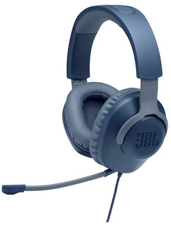 JBL Quantum 100 Gaming Headset Over Ear Blue