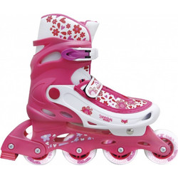 Amila Inline Αυξομειούμενα Rollers Παιδικά Ροζ 48924