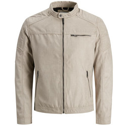Jack & Jones Ανδρικό Μπουφάν Δερματίνη Μπεζ 12147218