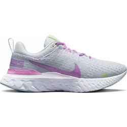 Nike React Infinity Run Flyknit 3 Γυναικεία Αθλητικά Παπούτσια για Τρέξιμο Γκρι DZ3016-100