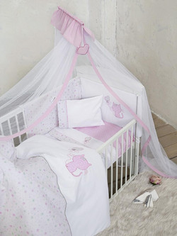 Nima Kitten Σετ Κούνιας Pink 5τμχ