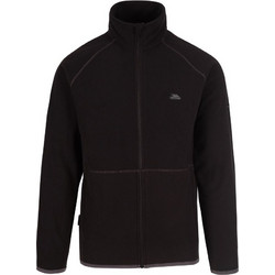 Trespass Faxfleet Crew Ανδρική Ζακέτα Fleece με Φερμουάρ Μαύρη MAFLMFTR0004