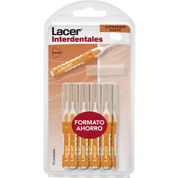Lacer Extrafino Soft Μεσοδόντια Βουρτσάκια Πορτοκαλί 10τμχ