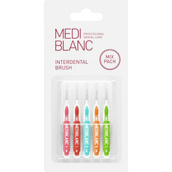 Mediblanc Mix Pack Μεσοδόντια Βουρτσάκια Πολύχρωμα 5τμχ