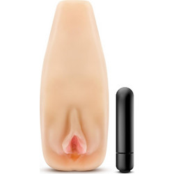 Blush M Elite Natasha Soft Wet Pocket Pussy & Sleeve Αυνανιστήρι με Δόνηση Flesh 17.7cm